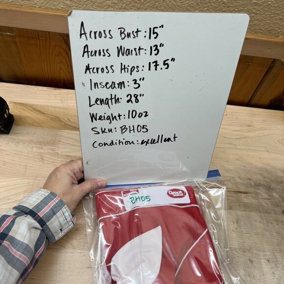 Voodoo Vixen Red Nautical Sleeveless Playsuit Bow Button Accents Size Small - Picture 11 of 12